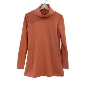 Dudley Stephens Cobble Hill Turtleneck in Pink Terry Fleece Women’s Size Small